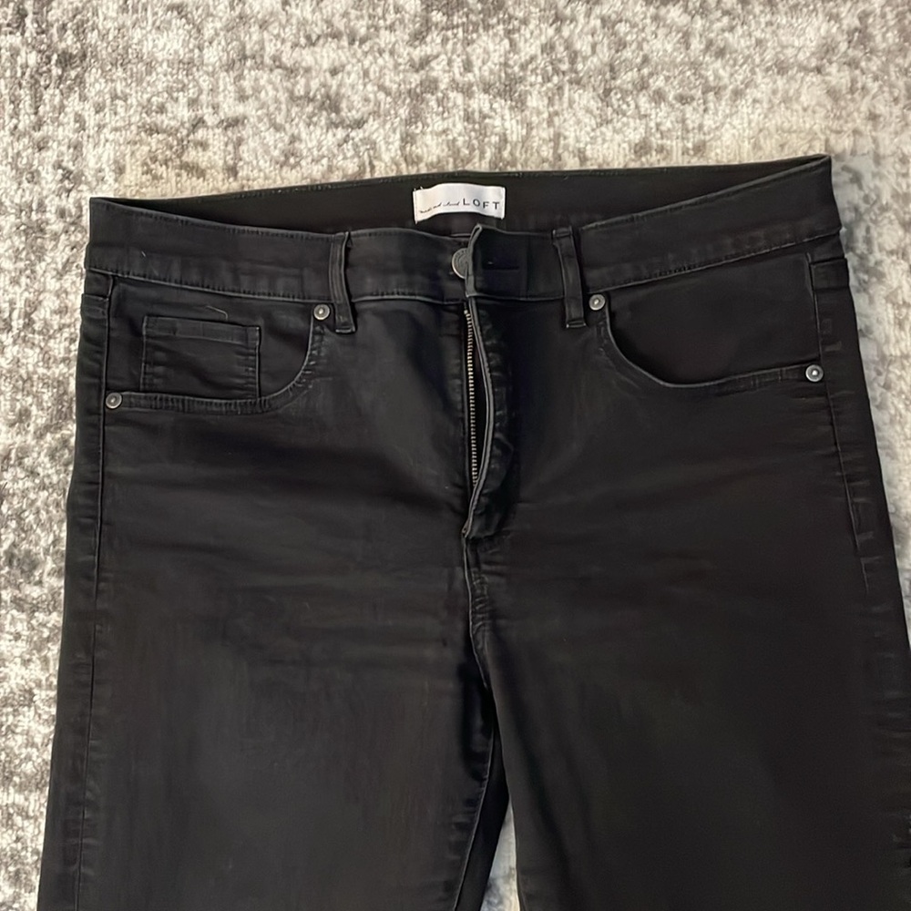 Loft Modern Skinny black jeans